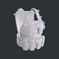 Tactical Vest With Multiple Pockets And Protective Design For Outdoor Activities 3d model
