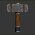 Hammer Horn Hammer Nail Rinker Hammer Rusty Hammer 3d model