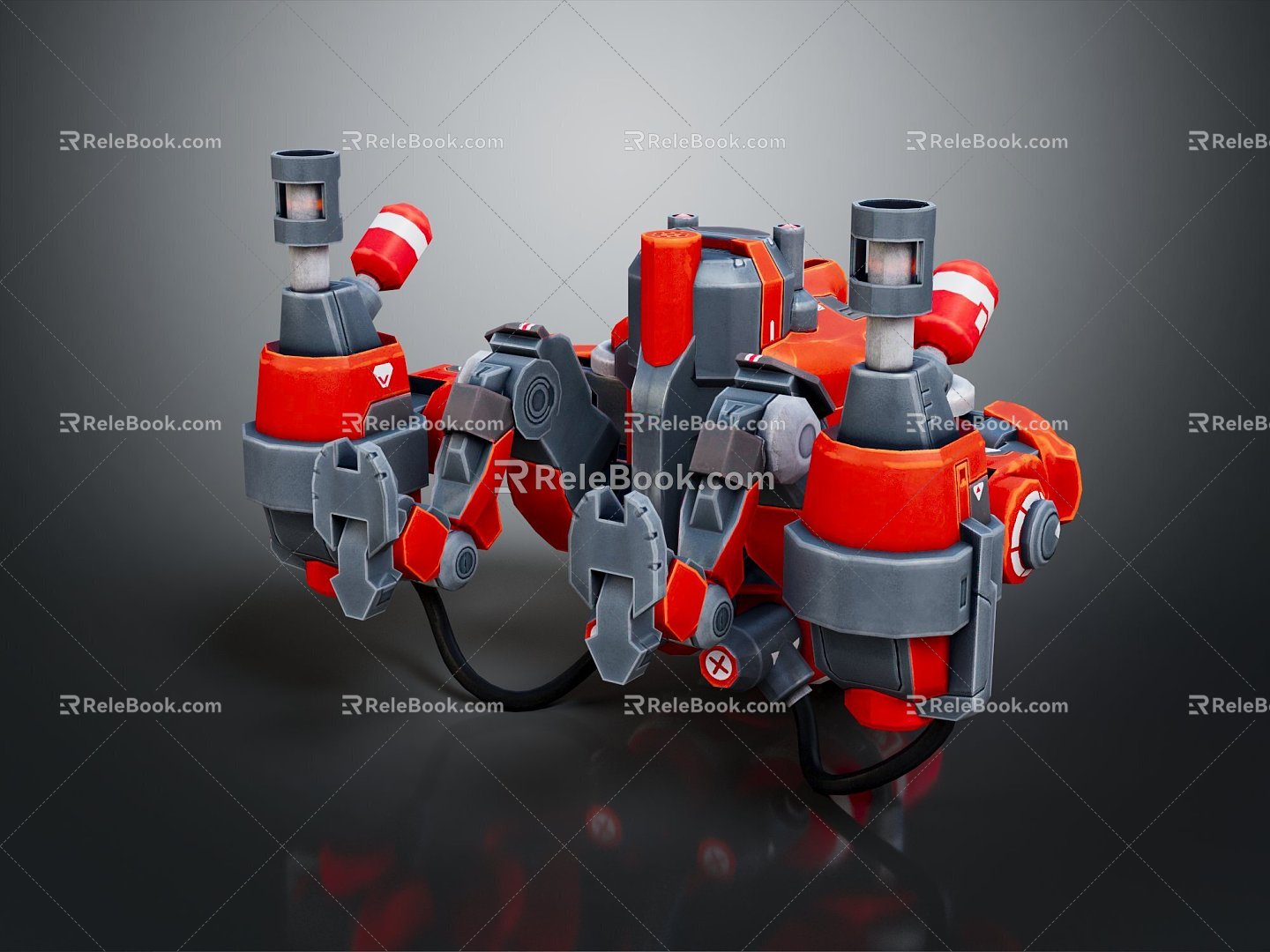 Modern robot cartoon robot anime robot 3d model