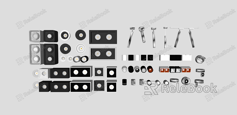 Lamp downlight model