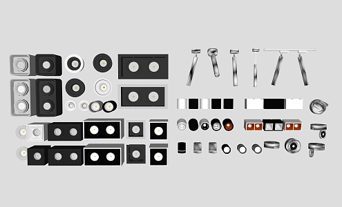 Lamp downlight 3d model