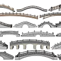 Stone Bridge Stone Arch Bridge Landscape Bridge Small Bridge 3d model