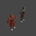 Weapons of the Japanese Samurai 3d model