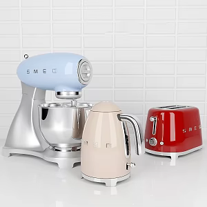 Home Appliances Combination Bread Machine Toaster Baking Machine Kettle Electric Kettle Mixer Treating Machine 3d model