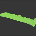 Natural Moss Covered Stone Wall Segment With Textured Surface And Greenery