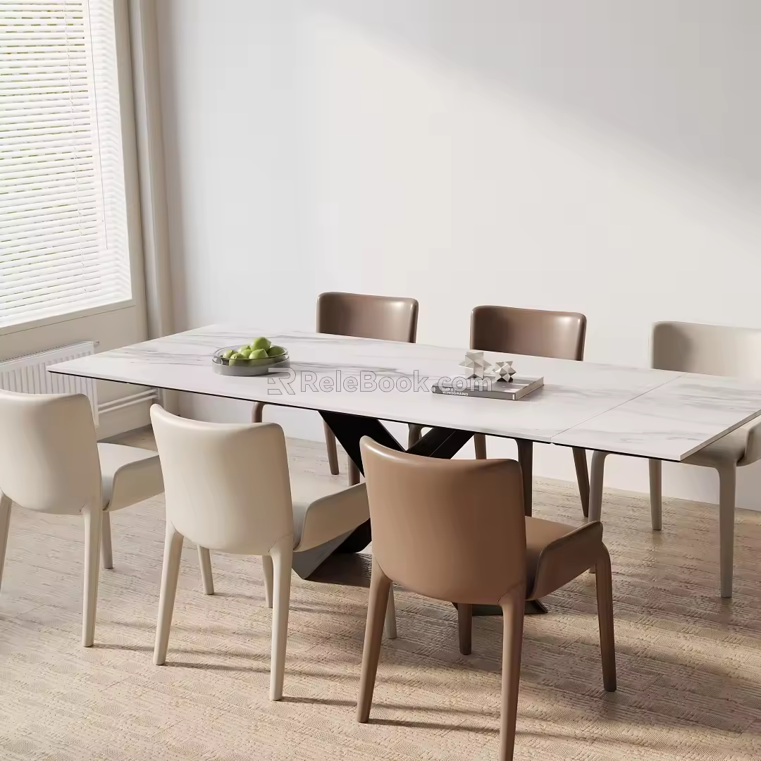 Modern table combination 3d model