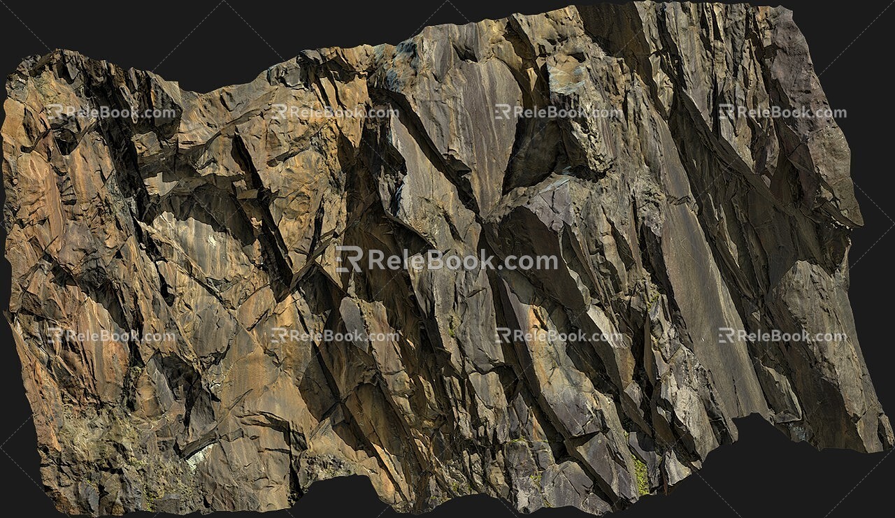 Stone Rock Desert Stone Mountain Cliff Cliff Shale Mountain Big Mountain Cliff 3d model