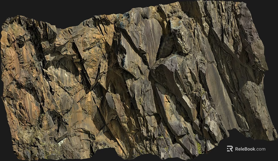 Natural Stone And Wood Material With Textured Surface For Interior Design Projects 3d model 