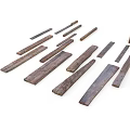Natural Plant Wood Strips in Various Sizes for Craft and Decor Projects