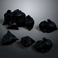 Disposable Black Garbage Bags For Household Waste Management And Daily Necessities Use