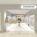 Modern Fashion Store Exterior With White Walls Lionsnon Logo And Display Shelves