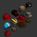 Hat and helmet bag 3d model