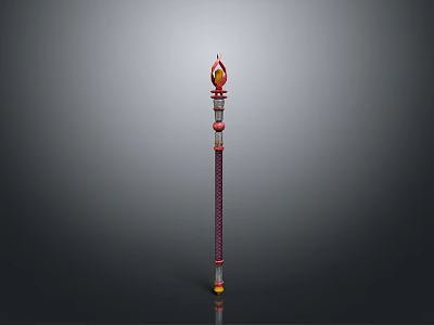 Sceptre Ancient Sceptre Cane Ancient Sceptre Magic Sceptre Metal Sceptre Classical Sceptre Wand Magic Sceptre Treasure Sceptre Ancient Weapon Cold Weapon 3d model
