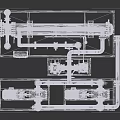 Advanced Industrial Equipment Featuring Yellow Pipes Blue Pumps Control Panel And Metal Frames