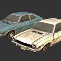 Abandoned Pinto Car 3d model