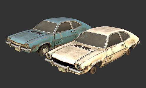 Abandoned Pinto Car 3d model