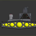 Industrial Technical Equipment Platform With Control Panel And Cylindrical Units