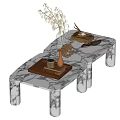 Coffee table combination 3d model