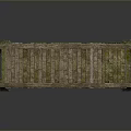 Wooden Arched Bridge With Rustic Railings Natural Wood Texture And Sturdy Base