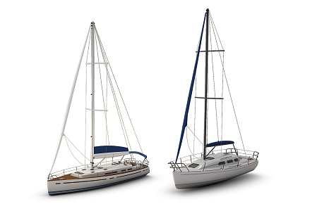 Modern Sailing Boat Sailing Boat 3d model