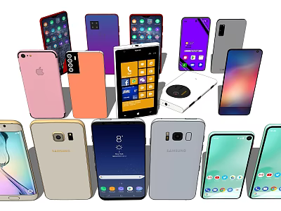 Modern Mobile Phone Smartphone 3d model Modern Mobile Phone Smartphone 3d model