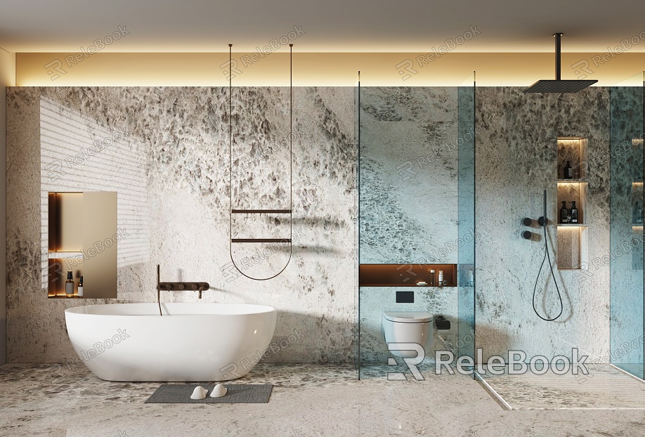 Modern Luxury Stone Bathroom Bathtub model