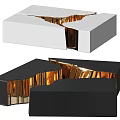 Modern White And Black Coffee Tables With Gold Accents And Contemporary Design