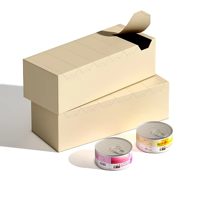 Daily Necessities Including Open Beige Carton Box And Colorful Labeled Cans 3d model Daily Necessities Including Open Beige Carton Box And Colorful Labeled Cans 3d model
