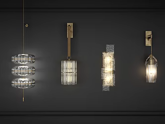 Wall lamp combination 3d model