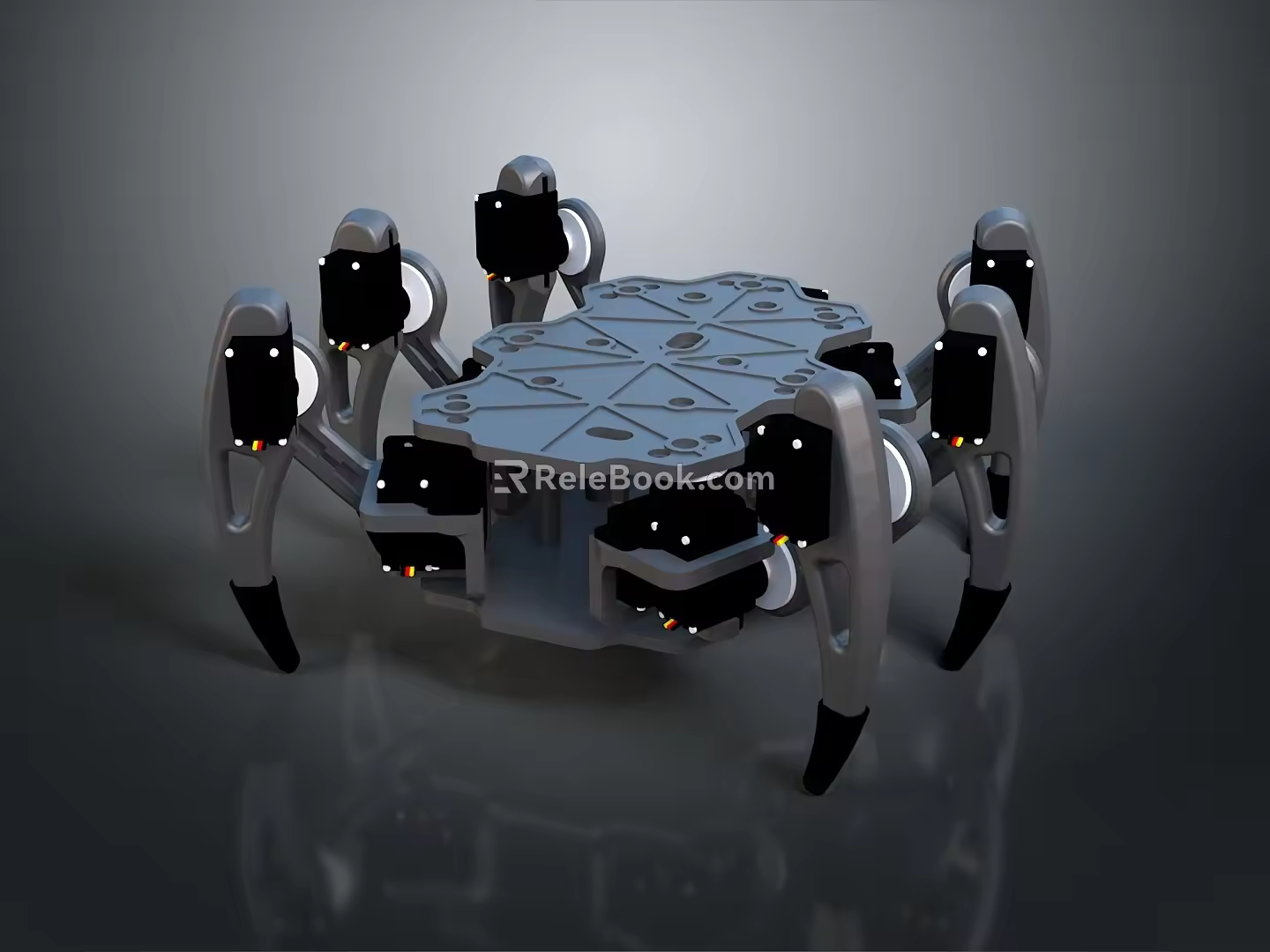 Robot Spider Robot Mecha Spider Science Fiction Spider Mechanical Spider Battery Spider Tower Defense 3d model