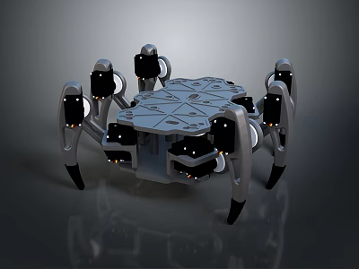 Robot Spider Robot Mecha Spider Science Fiction Spider Mechanical Spider Battery Spider Tower Defense 3d model