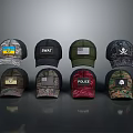 Assorted Casual Style Hats With Various Emblems And Colorful Designs For Daily Wear
