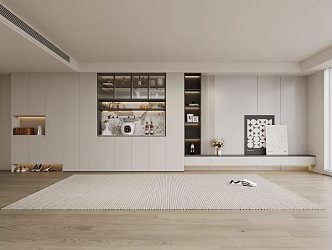 Modern Shoe Cabinet Wine Cabinet TV Cabinet Integrated Cabinet 3d model