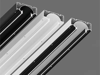 Modern Black And White Wardrobe Door Frames With Sleek Design And Structural Details 3d model