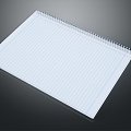 Modern notebook book document printing paper 3d model