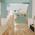 modern classroom 3d model