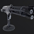 Modern Gatling Gun Modern Realistic Weapon Gun Heavy Weapon Gatling Gun 3d model