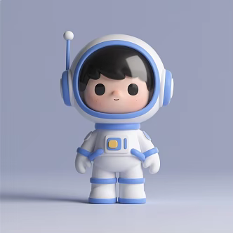 Astronaut Cartoon Astronaut Flight Man Aviation Ornaments 3d model