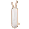 Cute Bathroom Mirror with Rabbit Ear Shape Design for Kids Bathroom Stylish Decorative and Functional