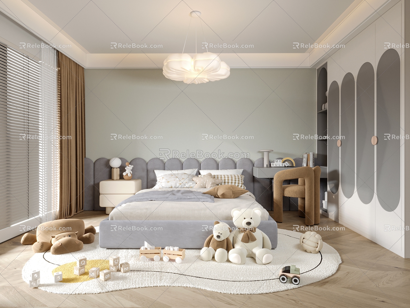 Children's room Children's bed 3d model