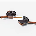 Two Brown Ceramic Cooking Pots With Lids And Handles For Daily Kitchen Cooking