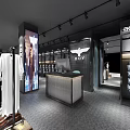 BOY LONDON Clothing Store Interior With Displayed Apparel Shelves And Mannequins