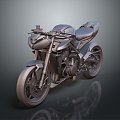 Modern motorcycle two-wheeled motorcycle off-road motorcycle road racing motorcycle 3d model