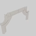 Decorative White Corner Moldings With Intricate Carved Floral Patterns For Architectural Interior Decoration