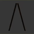 Stylish Standing Hanging Blackboard with Wooden Frame and Orange Trim Edges