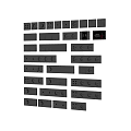 Intelligent switch socket panel set 3d model