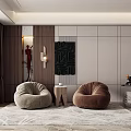 Modern Lazy Sofa 3d model