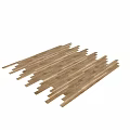 Wooden Floor Planks Showcasing Natural Grain And Warm Light Shadow Effects