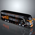 Bus Large Bus CMB Medium Van Large Van Bus School Bus Van Box Car 3d model