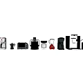 Kitchen Appliances Collection With Coffee Maker Toaster Blender Juicer And More For Home Use
